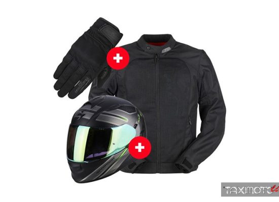 TaxiMoto gants-veste-casque