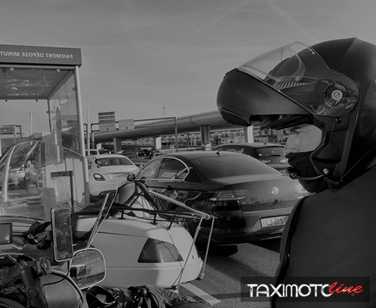 Paris airport transport Motorbike taxi