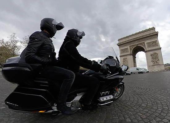 motorcycle-taxi arc-triomphe