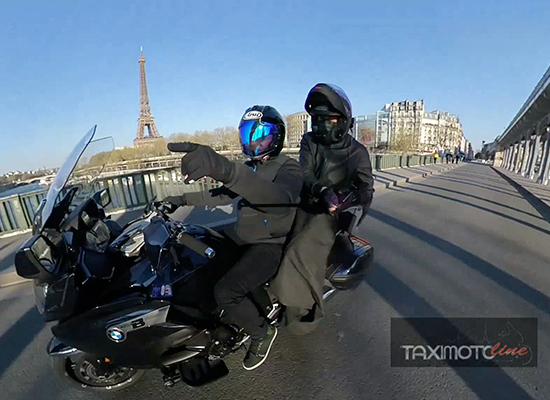 Transportation Taxi Motorbike ride in Paris